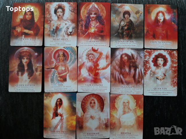 Оракул карти: Divine Feminine Oracle & Goddess Power & Goddess Spirit, снимка 4 - Карти за игра - 32557254