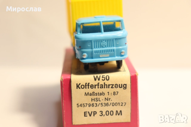 MINI CAR 1/87 H0 IFA ИФА ФУРГОН КАМИОН МОДЕЛ, снимка 6 - Колекции - 52772811