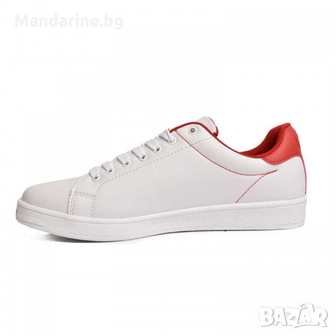 ПРОМО 🍊 U.S. POLO® 🍊 Дамски кожени спортни обувки WHITE & RED № 38 нови с кутия, снимка 7 - Дамски ежедневни обувки - 26571538