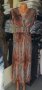 Красива дълга рокля в кафеви цветове и висулки на рамената, снимка 1 - Рокли - 37154143