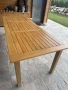 Дървен сет от градински мебели и 10 трапезни стола, снимка 6