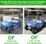 10L0L Комплект калъфи за седалка за количка за голф, дишащ, миещ се, червен, снимка 2