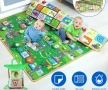 👶 Двулицево Детско Килимче за Игра (180x120 см) – Водоустойчиво и Сгъваемо, снимка 3