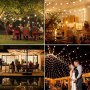 String Lights LED верига 25 крушки за парти украса празнични светлини декорация рожден ден сватба 9м, снимка 7