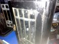 продавам старинен шкаф етажерка с уникално стъкло, снимка 1 - Бюфети - 43661059