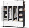 Комбиниран шкаф за съхранение / гардероб / органайзер X001AYF7VZ, снимка 1 - Гардероби - 37208890