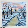 Зимна пътека " Картина , снимка 1 - Картини - 39570065