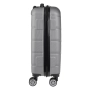 Куфар с колелца 58л, сив метален_1245725, снимка 3