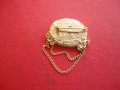 Невероятна позлатена немска брошка с камъни , снимка 5