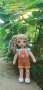 Мини кукличка с оранжево гащеризонче, снимка 1 - Кукли - 37754349