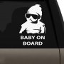 Стикер Бебе в колата / Baby on Board - Бял, снимка 2