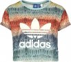Adidas Menire Cropped Logo,Multicolor - страхотна дамска тениска, снимка 1 - Тениски - 32831012