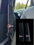 протектори за колани на автомобил Audi Sline АУДИ S line кожени комплект 2бр, снимка 1 - Аксесоари и консумативи - 43103151