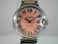 Cartier Ballon Bleu 36mm Steel & Pink Gold MOP Pink Dial Дамски Различни Варианти, снимка 1