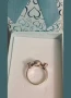 Златен пръстен с три камъка, снимка 3