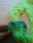 Нова Зелена рокля фино машинно плетиво +гривна и пръстен , снимка 6