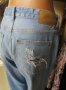 Накъсани светлосини дънки с висока талия , снимка 4