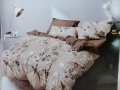 👉 Луксозен двулицев спален комплект от сатениран памук , снимка 3