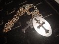 АРТ КРЪСТ от НЕРЪЖДАЕМА СТОМАНА с МЕДНА ПОСРЕБРЕНА ВЕРИЖКА 20754, снимка 7