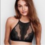 Нов Victoria’s Secret Черен Сутиен с Високо Деколте без Подплънки Размер XS, снимка 1