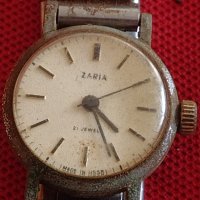 Стар дамски часовник ZARIA 17 JEWELS оригинална верижка за колекционери 41732, снимка 2 - Други ценни предмети - 43786983