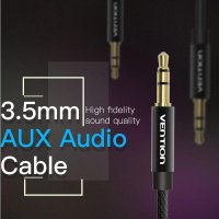 Vention Аудио Кабел Fabric Braided 3.5mm M/M Audio Cable 1m - BAGBF, снимка 3 - Други - 43454599