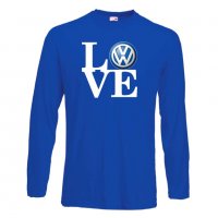 Мъжка тениска VW Volkswagen LOVE, снимка 2 - Тениски - 32834486
