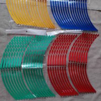 Гланцирани стикери лепенки в различен цвят за джанта на кола автомобил мотор велосипед , снимка 6 - Аксесоари и консумативи - 33655527