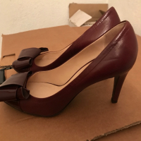 Обувки Армани бордо, снимка 4 - Дамски обувки на ток - 36557085