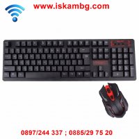 Геймърски комплект безжична клавиатура + безжична мишка HK6500, снимка 13 - Друга електроника - 26970688