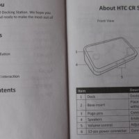 Док станция и колонка HTC Desktop Cradle - HTC CR-S650 Speaker Dock за HTC One X смарт телефон, снимка 6 - Оригинални зарядни - 26557846