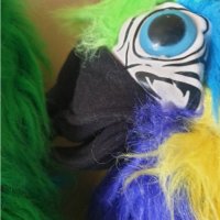  Плюшени  папагали   с гласов  механизъм, снимка 2 - Плюшени играчки - 35518269