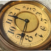 голям настолен часовник - будилник "JUNGHANS" , снимка 3 - Антикварни и старинни предмети - 37265048