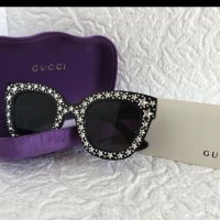 Gucci 2018 дамски слънчеви очила с звезди камъни, снимка 8 - Слънчеви и диоптрични очила - 28281398
