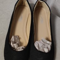 Черни балеринки 36 номер, снимка 1 - Детски обувки - 43184103