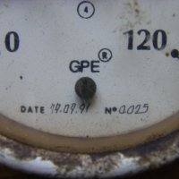 Немски промишлен термометър GPE , 0/+120 °C с диаметър ф 100мм., снимка 7 - Други машини и части - 42979279