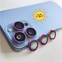 Цветен протектор за Камера iPhone 15 Pro, Хамелеон, снимка 2 - Фолия, протектори - 43033093