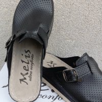 Черни анатомични дамски чехли със стелка ултра комфорт, снимка 6 - Чехли - 39825246