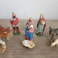 Стари фигури от сцена на Рождество Христово, снимка 9 - Колекции - 44911230