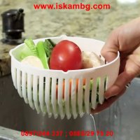 Комплект купа за рязане на салата Salad Cutter Bowl, снимка 14 - Други - 26980090