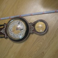 барометър термометър и влагомер , снимка 2 - Стенни часовници - 39271722