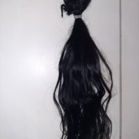 Естествена коса на кичури с кератин 60 см., снимка 1 - Аксесоари за коса - 43886612
