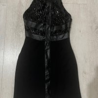 Черна къса рокля Exlposion размер S, снимка 3 - Рокли - 44106208