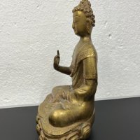 Уникална стара бронзова Буда / будизъм. №4777, снимка 8 - Други ценни предмети - 43073429