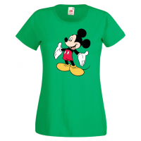 Дамска тениска Mickey Mouse 7 Мини Маус,Микки Маус.Подарък,Изненада,, снимка 3 - Тениски - 36526560