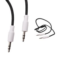AUX кабел за музика - Черен, снимка 1 - Кабели и адаптери - 43072638