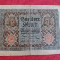 Райх банкнота  100 марки 1920г. Германия перфектна за колекционери 28299, снимка 5 - Нумизматика и бонистика - 37153286