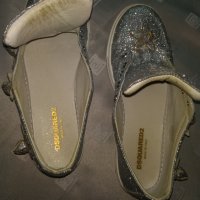 Спортно елегантни сребърни обувки Dsquared2, снимка 14 - Дамски елегантни обувки - 28913400