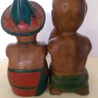 Стари дървени фигури, снимка 3 - Антикварни и старинни предмети - 26289860