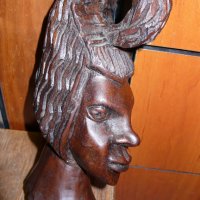 Африканска фигура, снимка 2 - Антикварни и старинни предмети - 43593308
